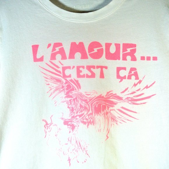 Zadig & Voltaire Azedi Amour T-shirt, Skinny T, Large - Picture 2 of 5